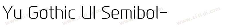Yu Gothic Ul Semibol字体转换